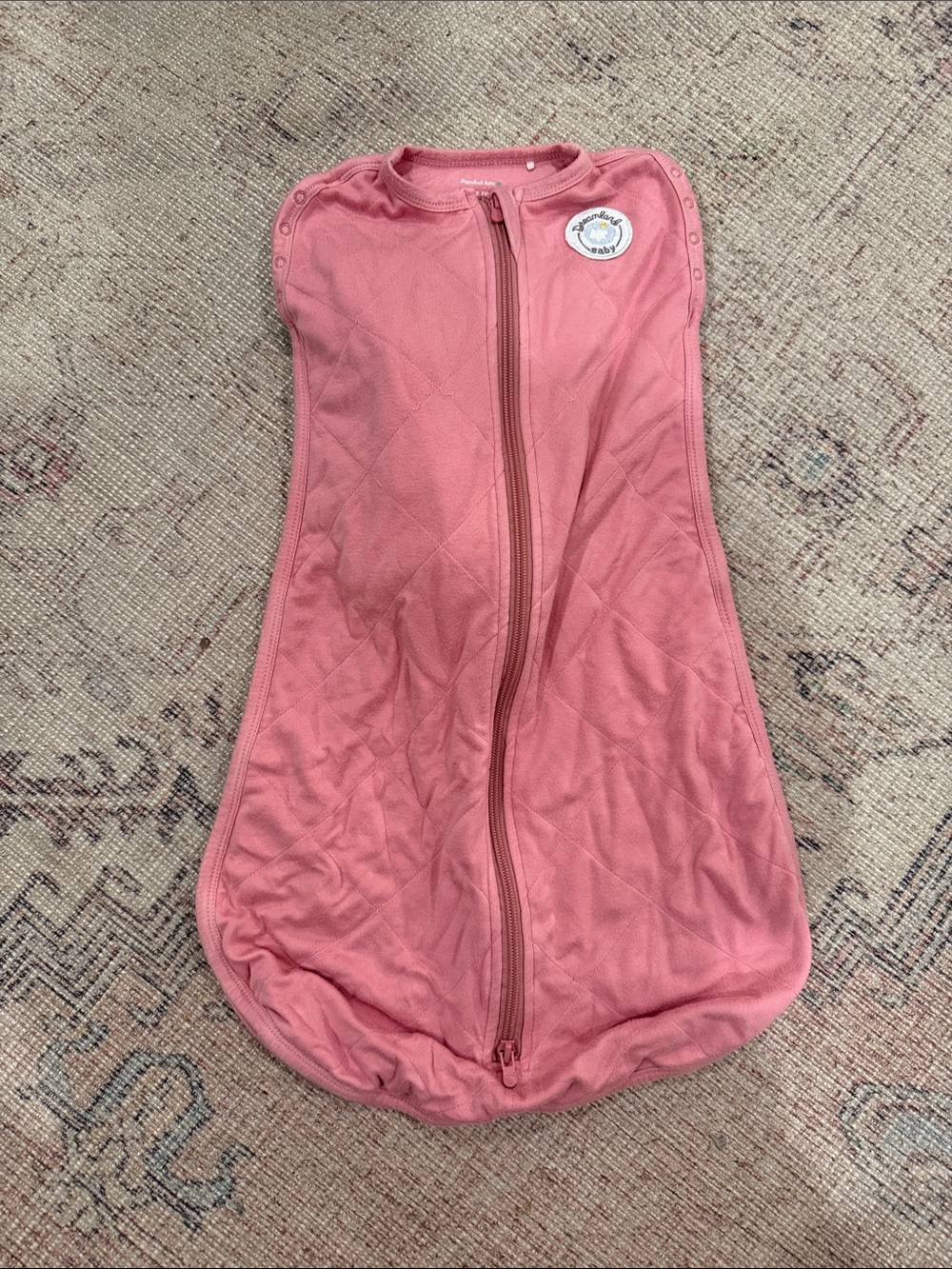 Soft Pink Zippered Baby Sleep Swaddle by Dreamland